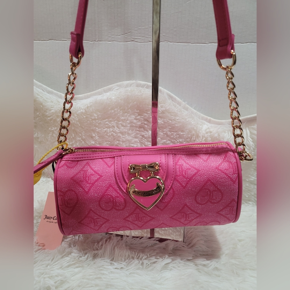 Juicy Couture Precious Moments Juicy  Pink Roll Bag Brand New With Tags HTF